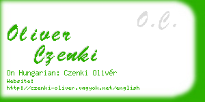 oliver czenki business card